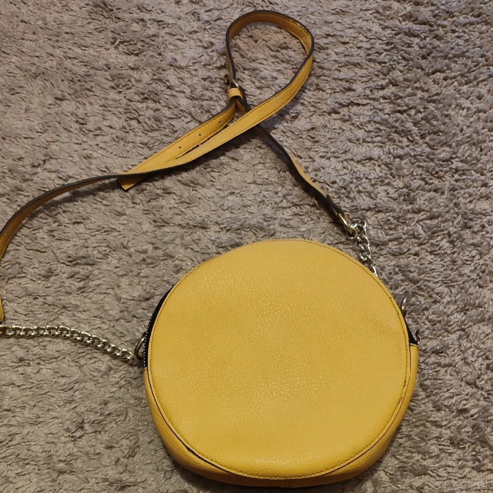Steve Madden Mustard Yellow Round Backpack - Picture 3 of 5